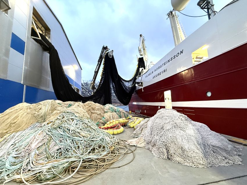 Netagerð Hampiðjunnar í Neskaupstað er vel staðsett, á bryggjunni.