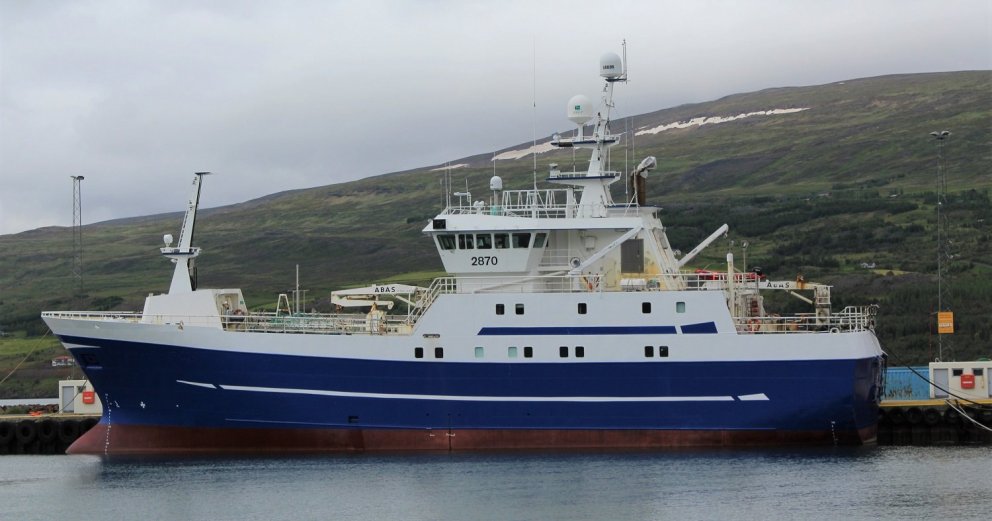 Anna EA á Akureyri í morgun/myndir samherji.is