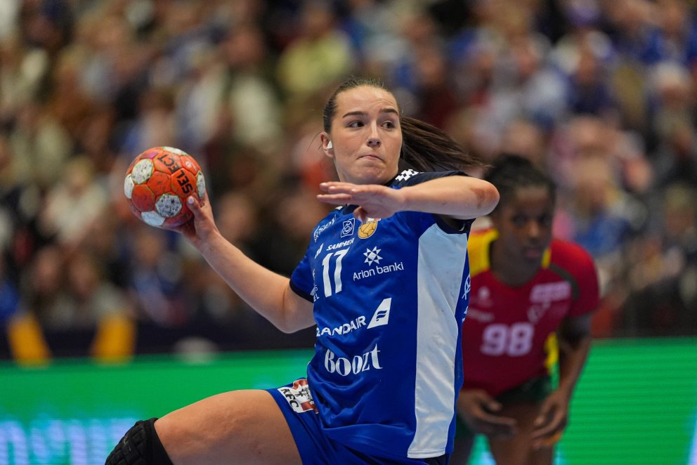 Elín Klara Þorkelsdóttir átti frábæran leik fyrir Ísland og skoraði sjö mörk. Mynd/HSÍ.