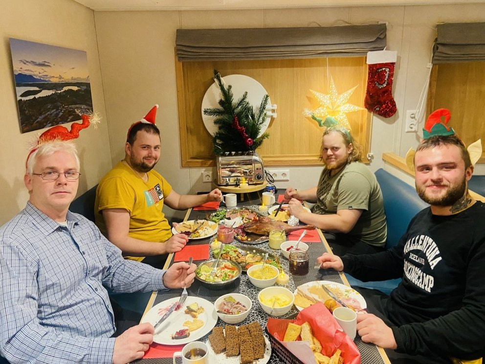 Frá vinstri: Guðmundur I. Guðmundsson, Elmar Guðmundsson, Lýður Jóhannesson, Þorbergur Viktorsson. /…