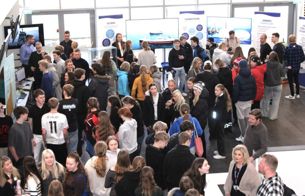 Séð yfir bás Samherja á Starfamessunni / myndir samherji.is