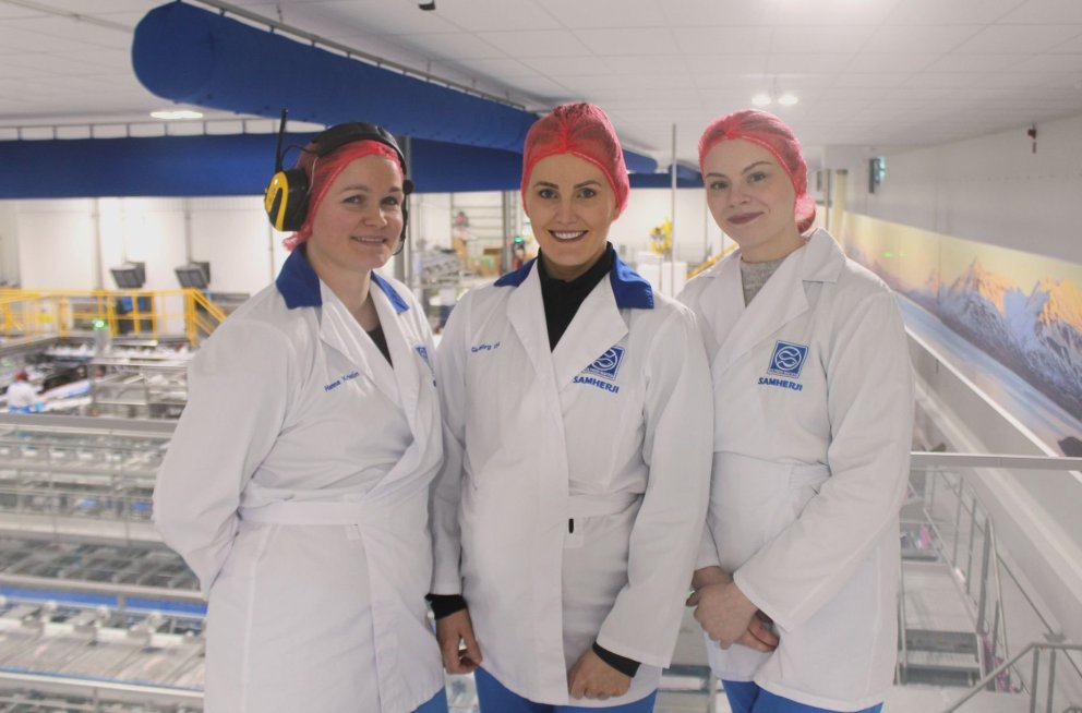 Nánustu tengiliðir Samherja við fulltrúa Intertek SAI Global, f.v: Hanna Kristín Gunnarsdóttir, Guðb&hellip;