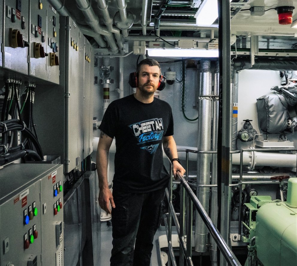 Jóhann Orri Jóhannsson fyrsti vélstjóri á Björgu EA 7 / myndir Björn Steinbekk/samherji.is