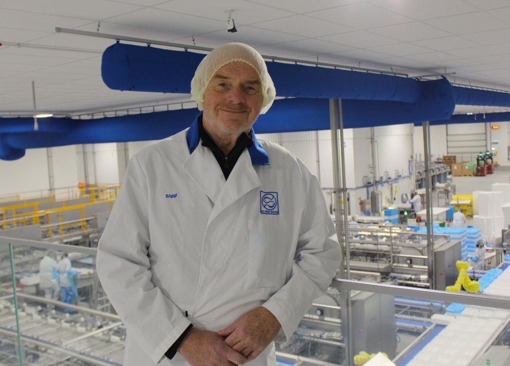 Sigurður Jörgen Óskarsson yfirverkstjóri fiskvinnsluhúss Samherja á Dalvík.