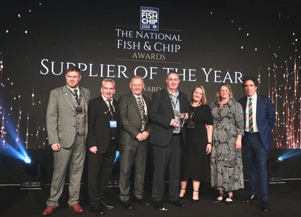 Frá afhendingu verðlaunanna á The National Fish and Chips Awards 2026. Collins Seafoods Ltd. var útn&hellip;