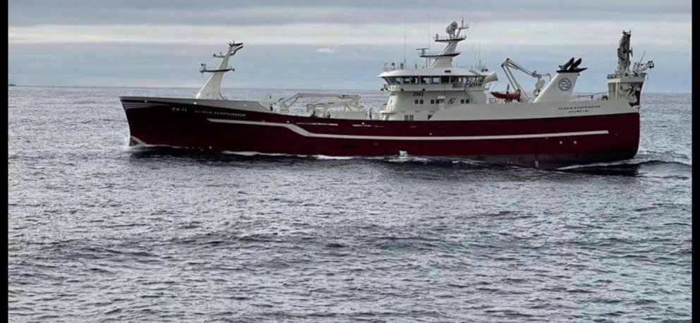 Vilhelm Þorsteinsson á síldarmiðunum / myndir samherji.is